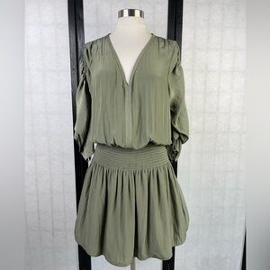 Ramy Brook Sage Green Gathered Dress